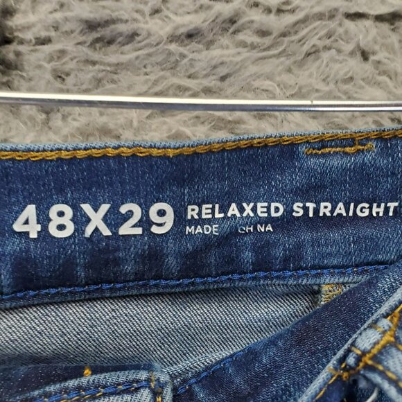 Arizona Jeans Mens 48x22 Blue Relaxed Straight Stretch Denim *Read* - Picture 3 of 12